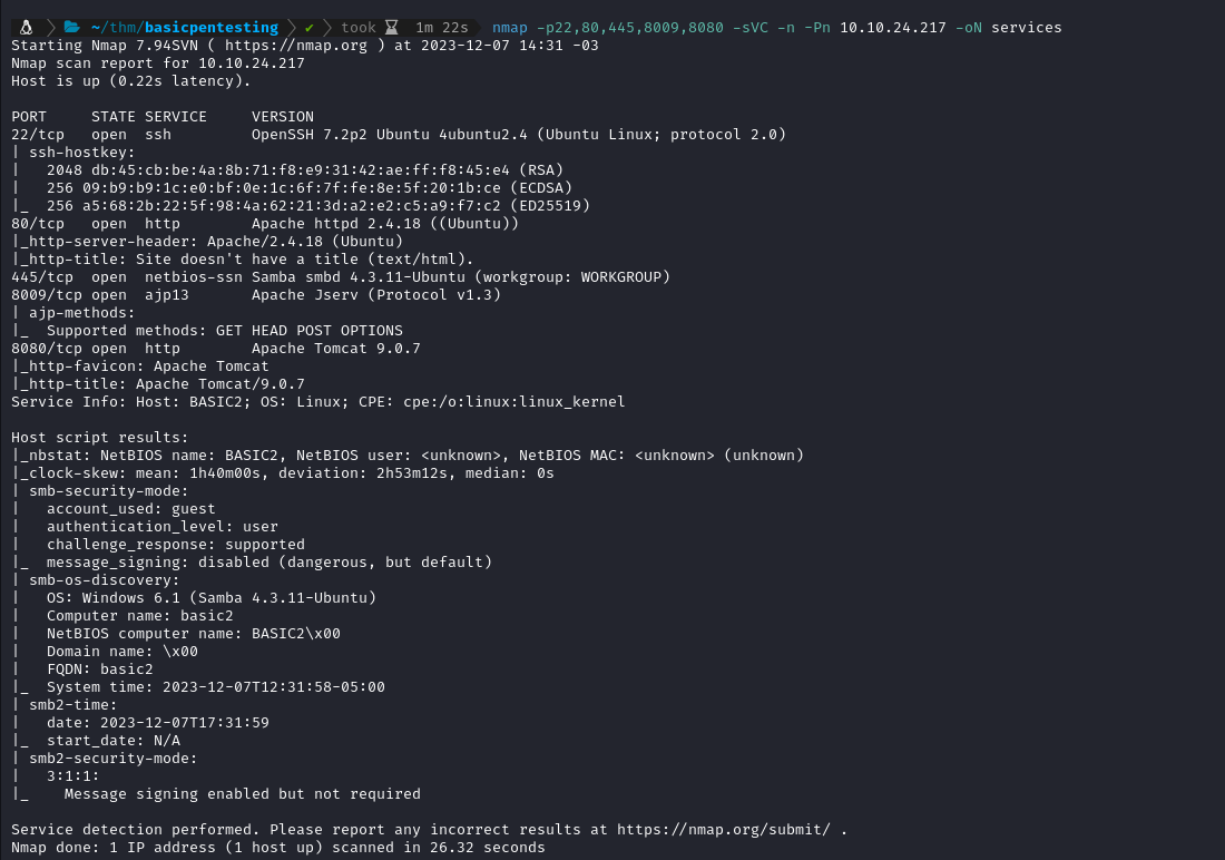 Escaneo de servicios